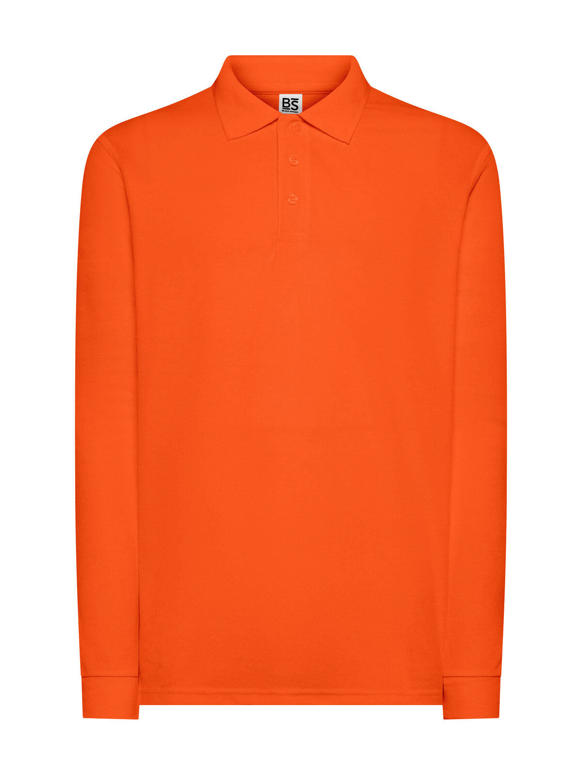 Evolution Polo LS Poloshirt – Black Spider – Farbe Safety Orange – individuell veredelbar