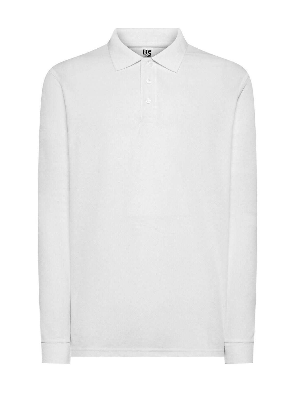 Evolution Polo LS Poloshirt – Black Spider – Farbe Weiß – individuell veredelbar