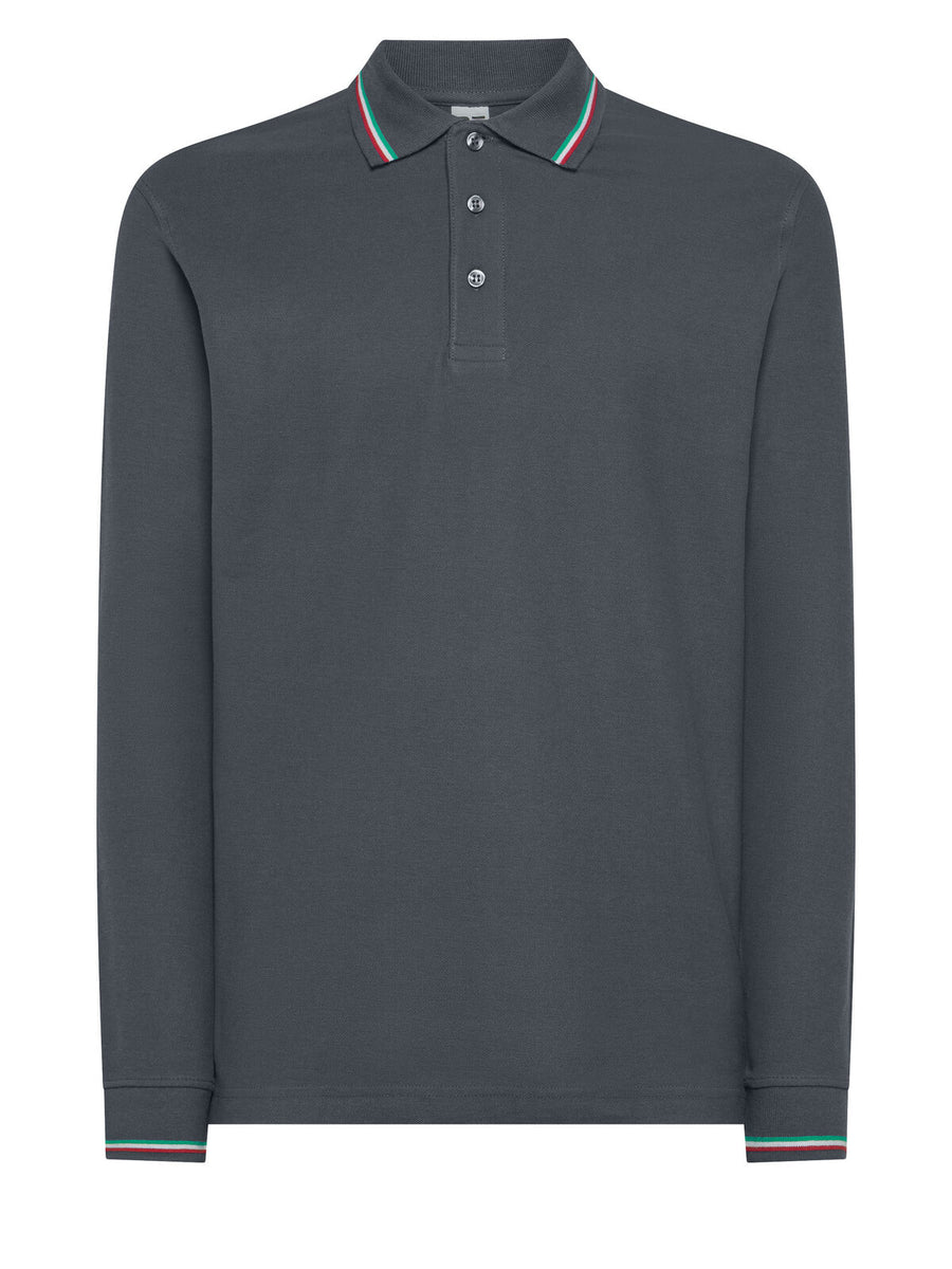 Italy LS Poloshirt – Black Spider