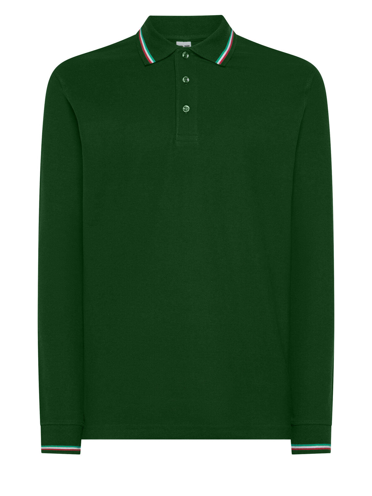 Italy LS Poloshirt – Black Spider – Farbe Waldgrün – individuell veredelbar
