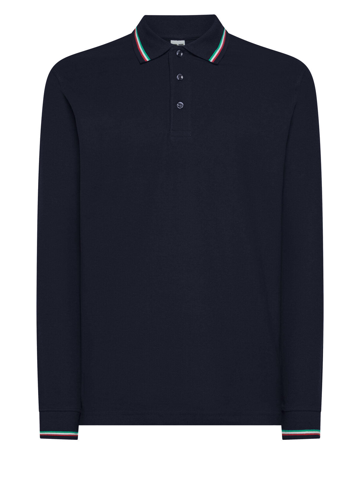 Italy LS Poloshirt – Black Spider – Farbe Navy – individuell veredelbar