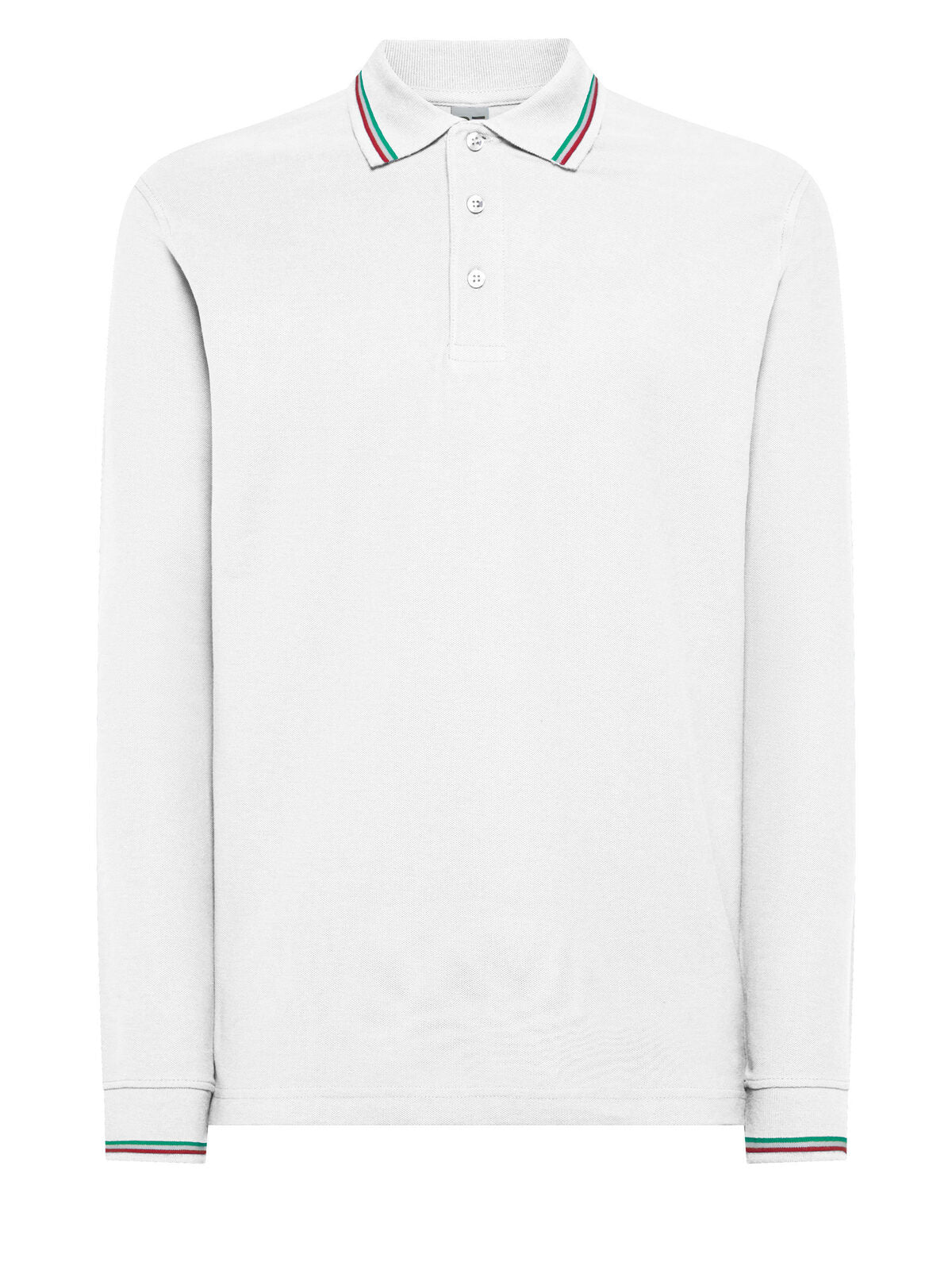 Italy LS Poloshirt – Black Spider – Farbe Weiß – individuell veredelbar