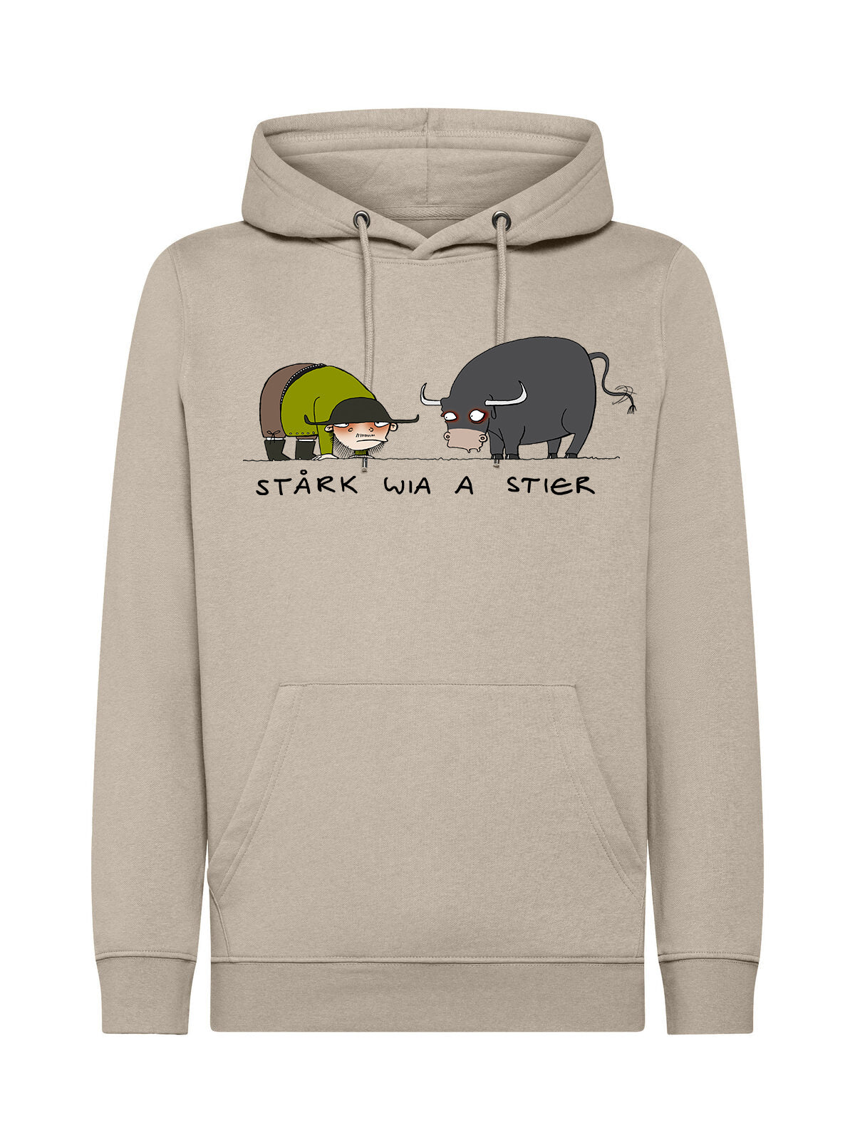 Jochen Gasser Unisex Hoodie – HOFER Strong as a Bull
