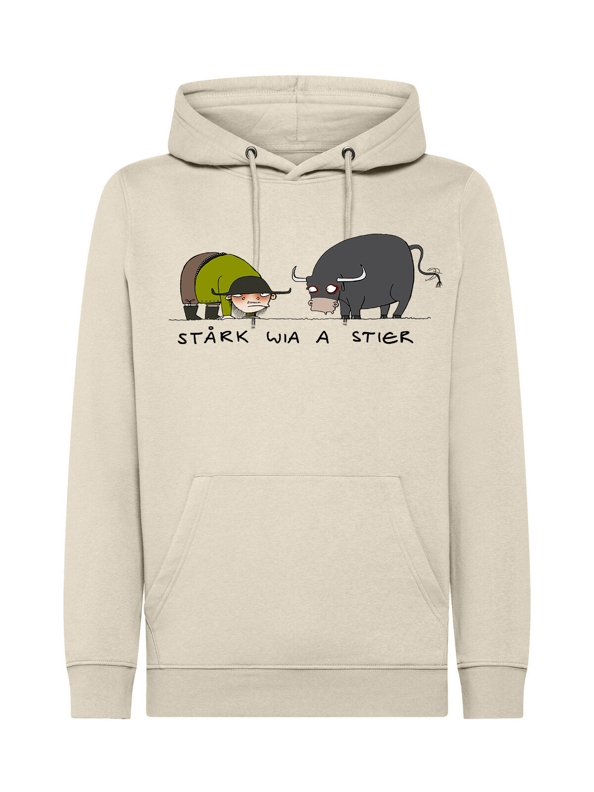Jochen Gasser Unisex Hoodie – HOFER Strong as a Bull