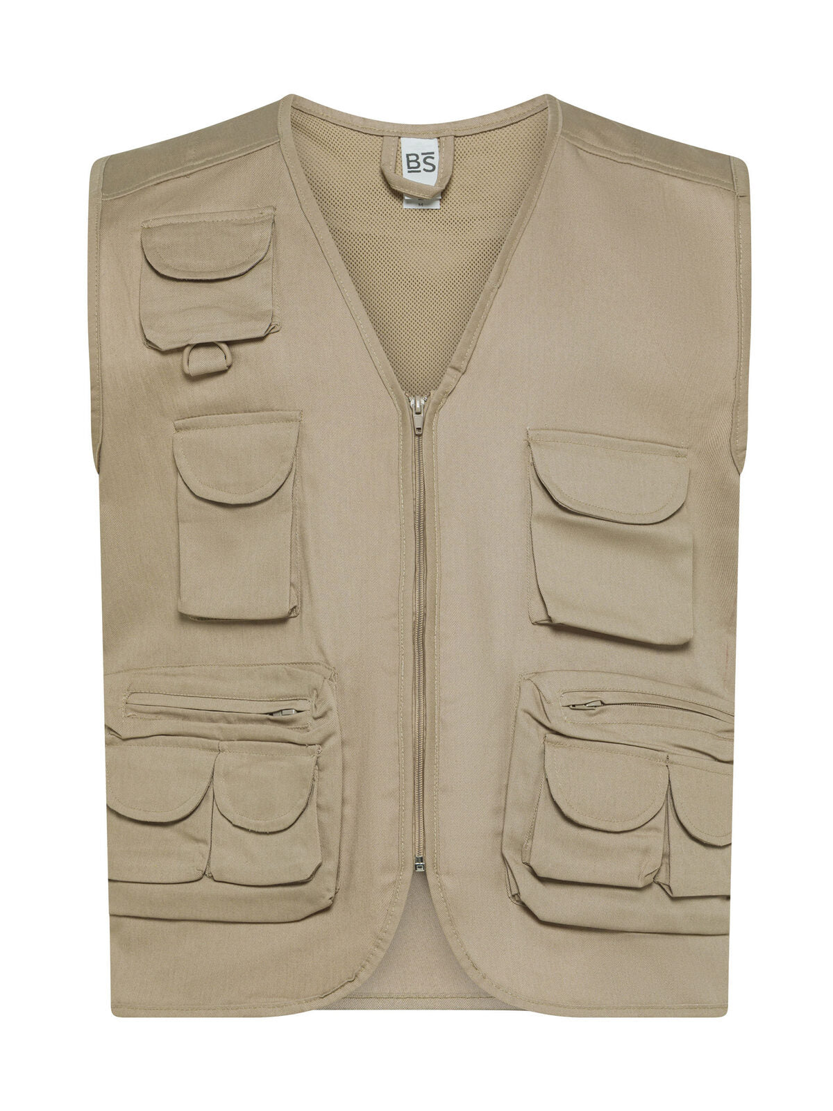 Reporter Jacke – Black Spider – Farbe Beige – individuell veredelbar