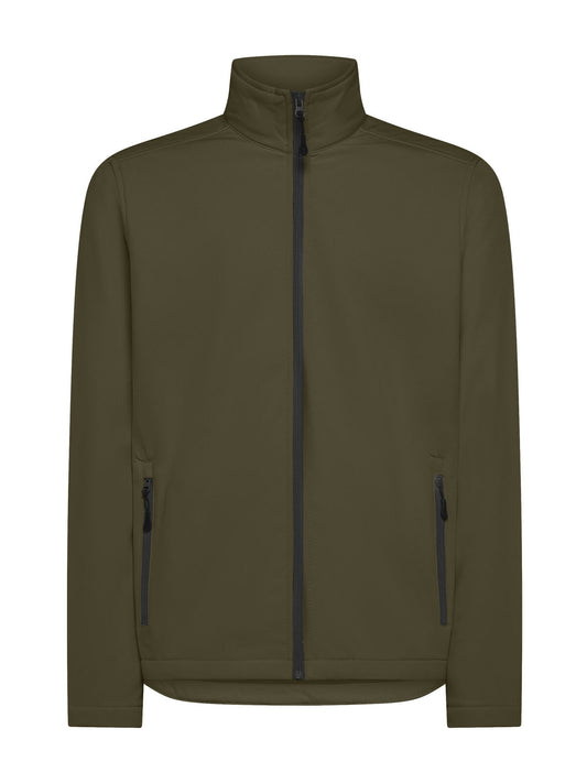 Visitor Softshell – Black Spider – Farbe military – individuell veredelbar