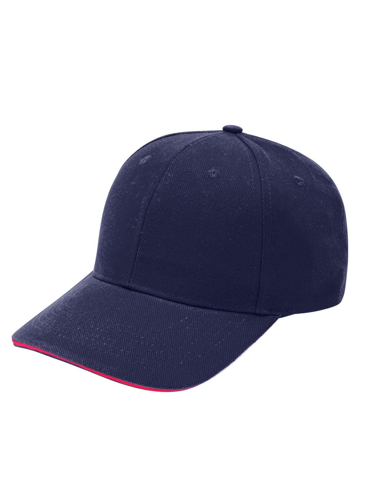 Baseball Caps Flow Piping Marineblau/classic Rot bestickbar und bedruckbar – LA1970