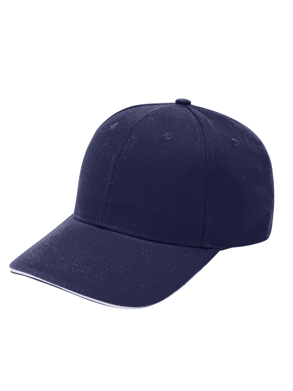Baseball Caps Flow Piping Marineblau/Weiß bestickbar und bedruckbar – LA1970
