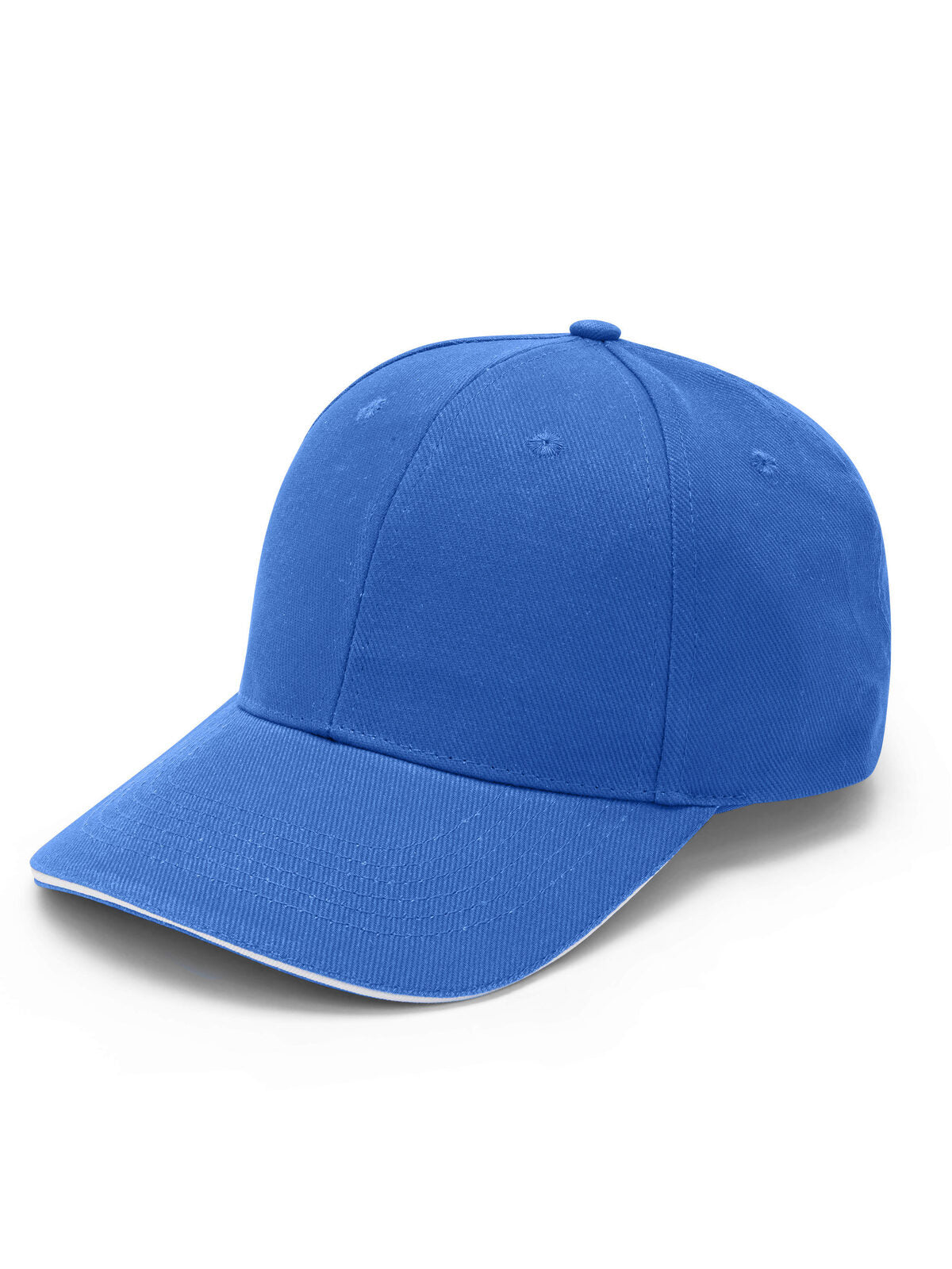 Baseball Caps Flow Piping Royalblaublau blue/Weiß bestickbar und bedruckbar – LA1970