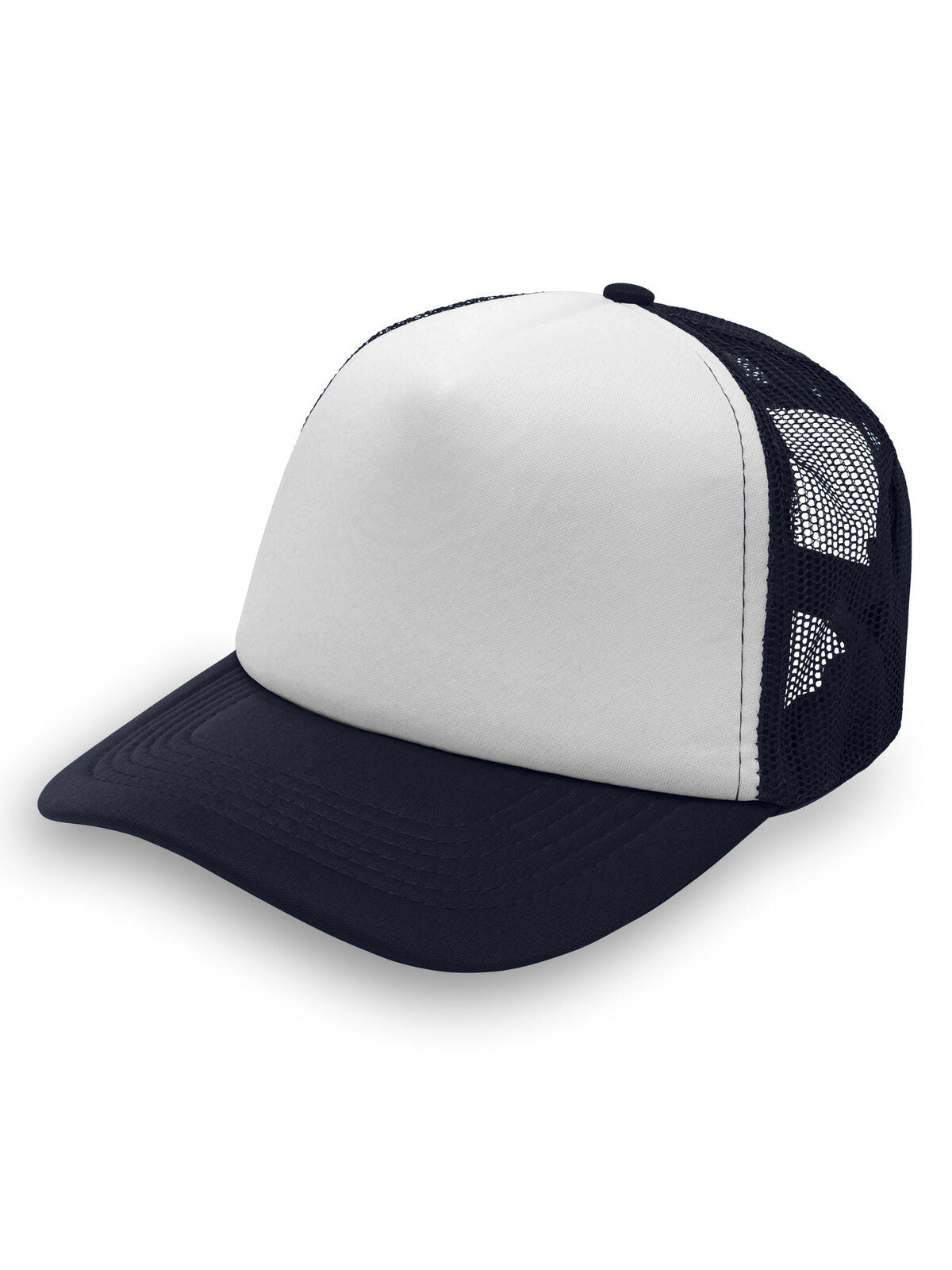 Trucker Caps Glam Marineblau/Weiß bestickbar und bedruckbar – LA1970