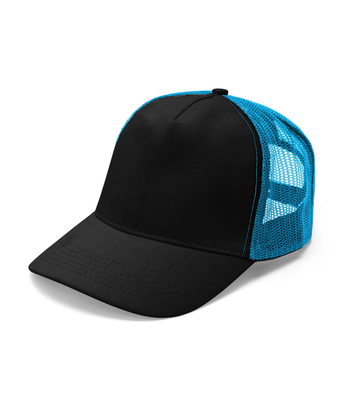 Trucker Caps Drummer Schwarz/turquoise bestickbar und bedruckbar – LA1970