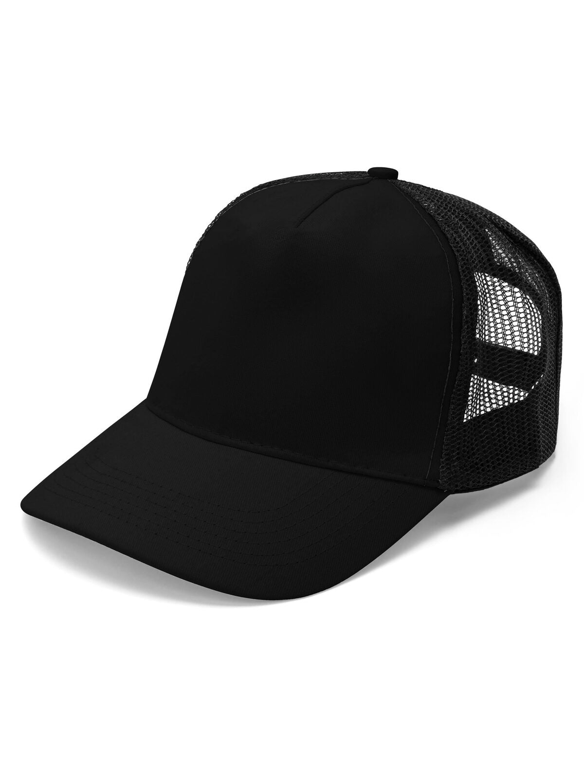 Trucker Caps Drummer Schwarz bestickbar und bedruckbar – LA1970