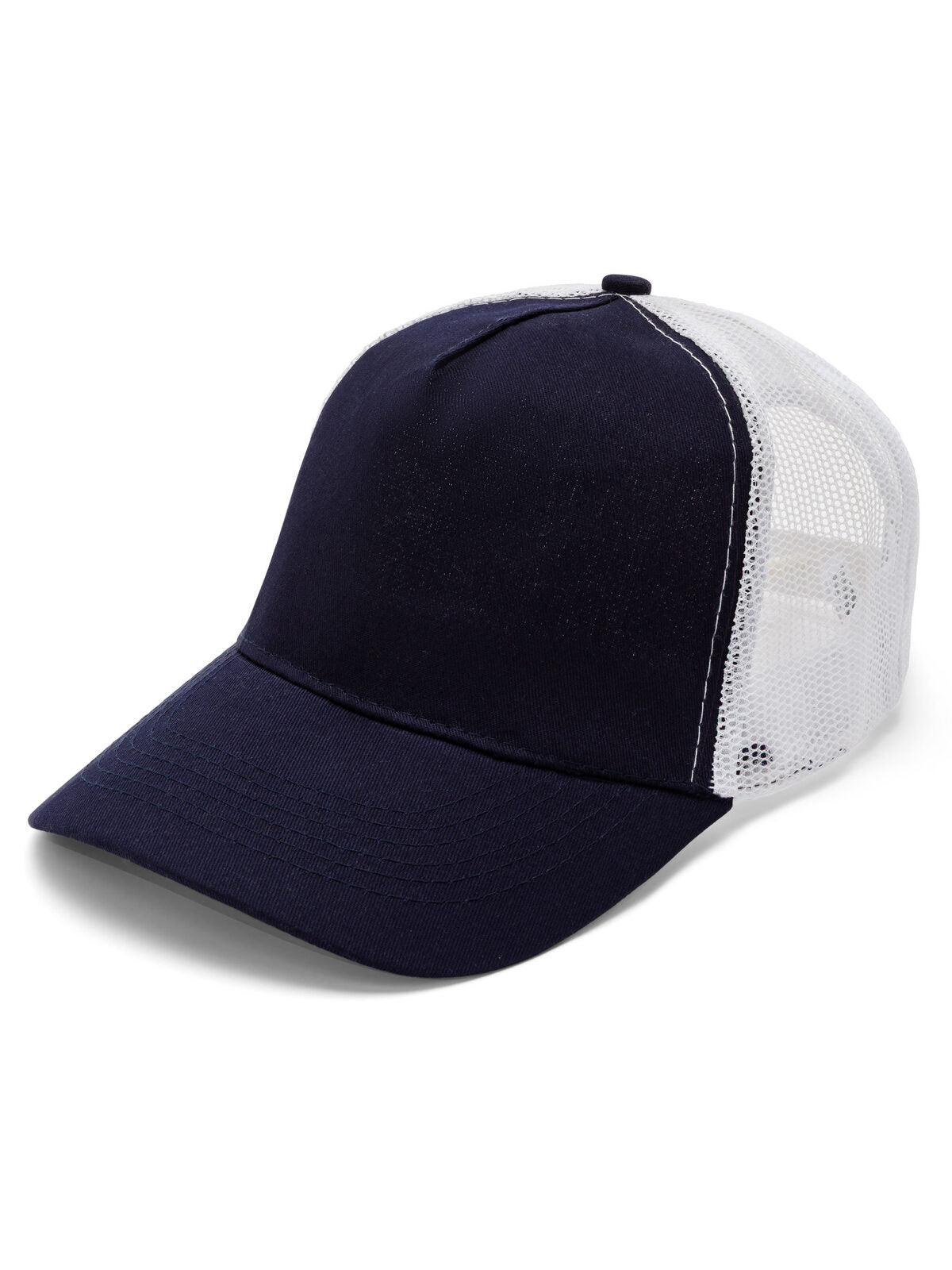 Trucker Caps Drummer Marineblau/Weiß bestickbar und bedruckbar – LA1970