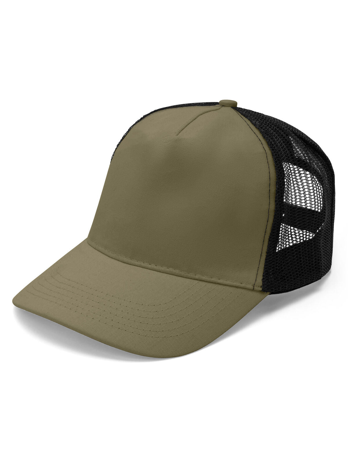 Trucker Caps Drummer Olive/Schwarz bestickbar und bedruckbar – LA1970