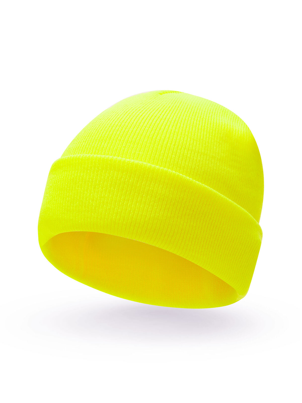 Beanies Underground yellow fluo bestickbar und bedruckbar – LA1970