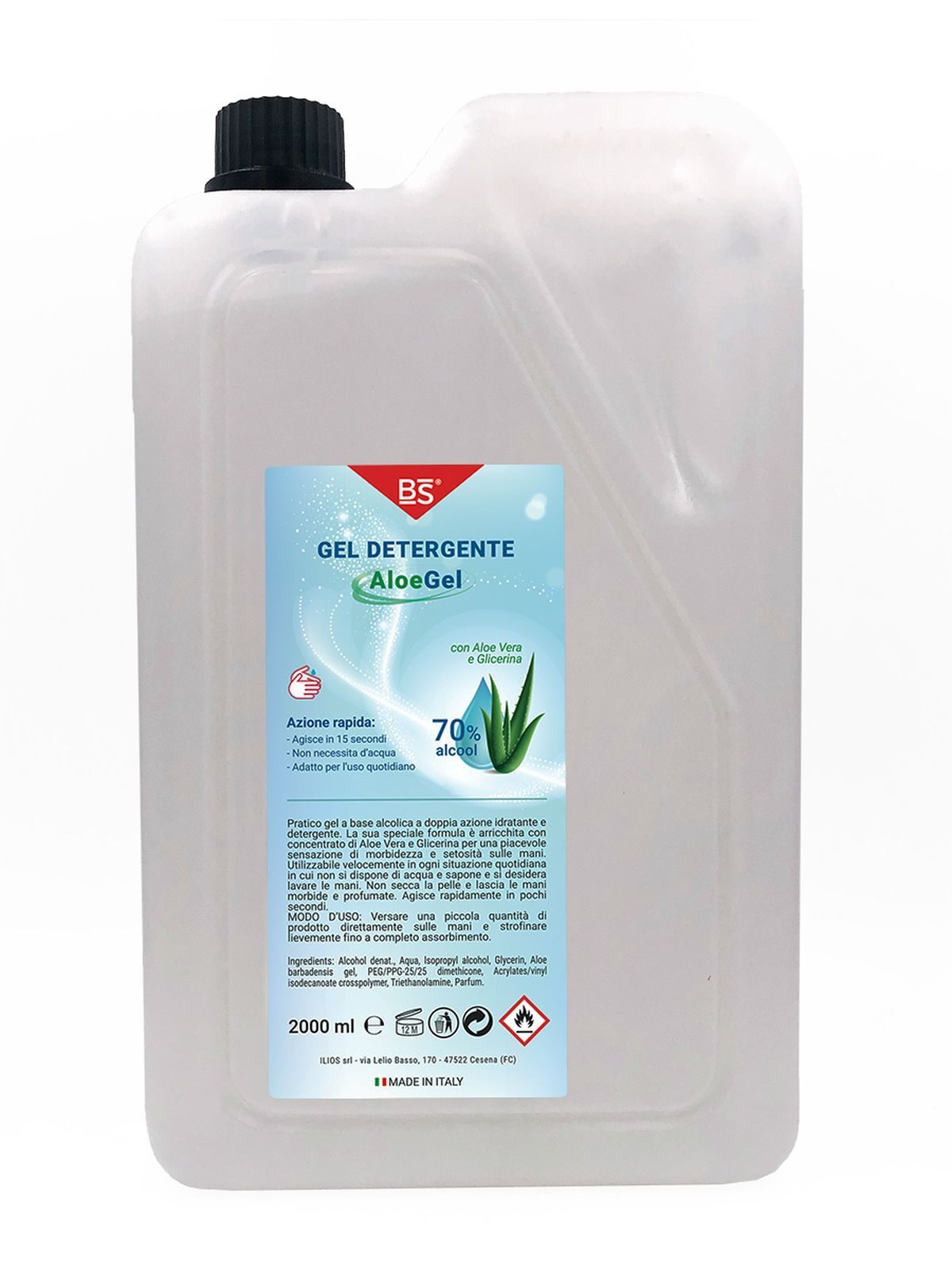 Gel detergente mani 2000ml tappo a vite Damen Schutzbekleidung – Black Spider – Farbe trasparent – individuell veredelbar