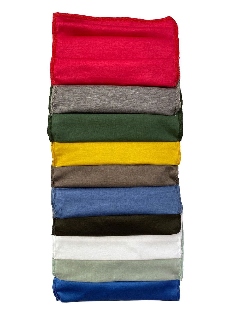 Mascherina pieghettata jersey colori assortiti Herren Schutzbekleidung – Black Spider
