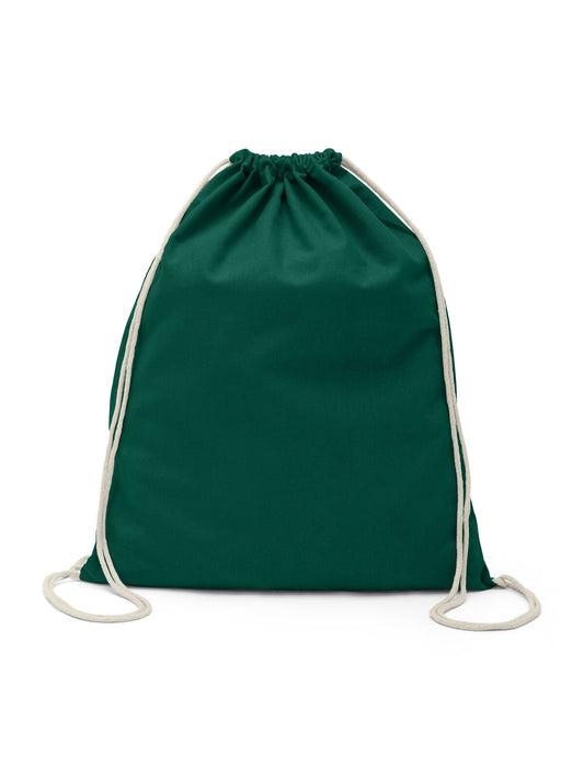 Cotton Gymsac Herren Tasche / Rucksack – Black Spider – Farbe bottle green – individuell veredelbar