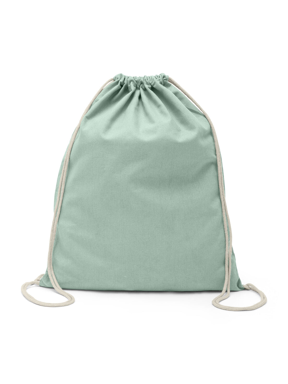 Cotton Gymsac Herren Tasche / Rucksack – Black Spider – Farbe sage – individuell veredelbar