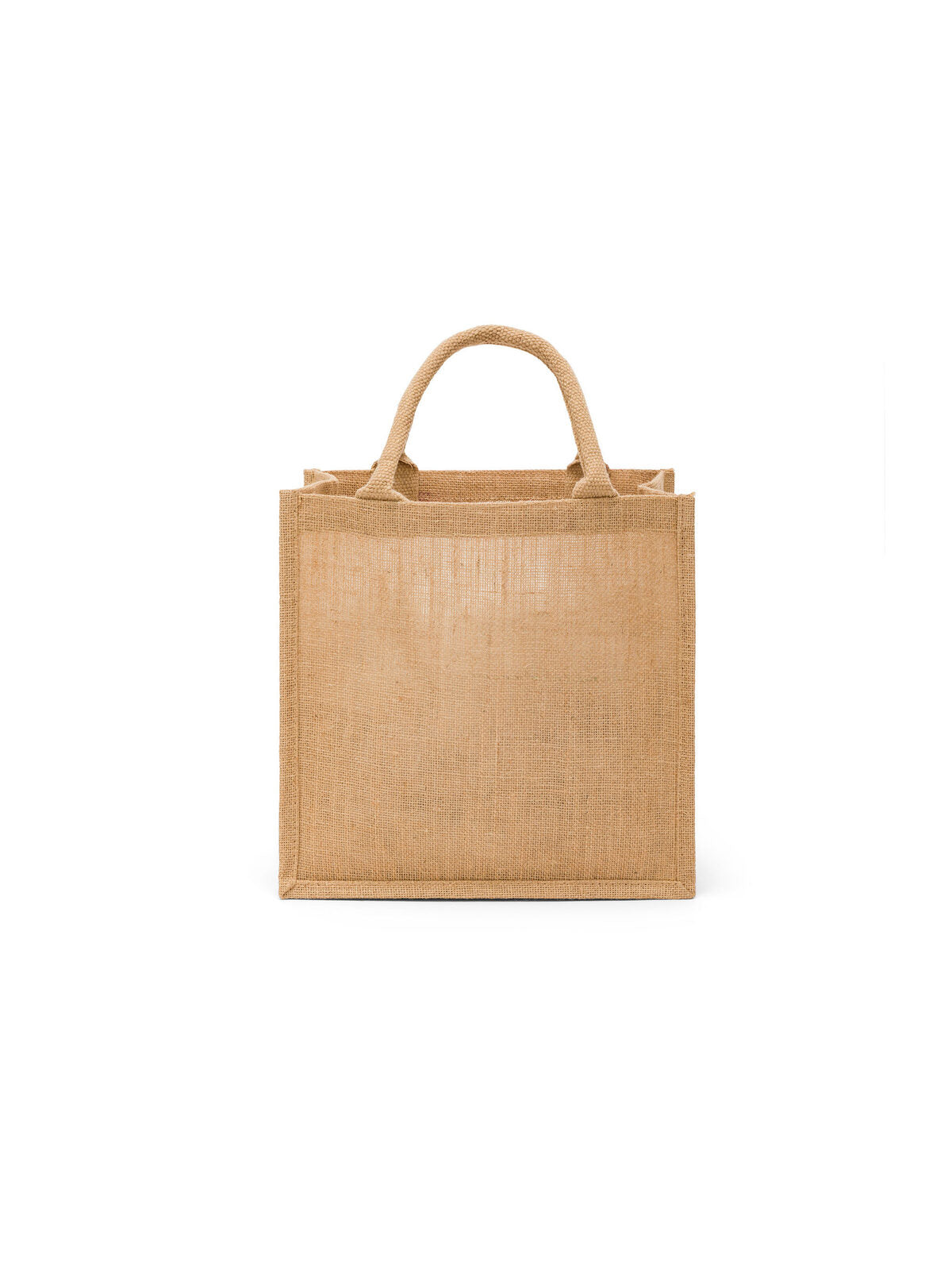 Jute Herren Tasche / Rucksack – Black Spider – Farbe natural/natural – individuell veredelbar