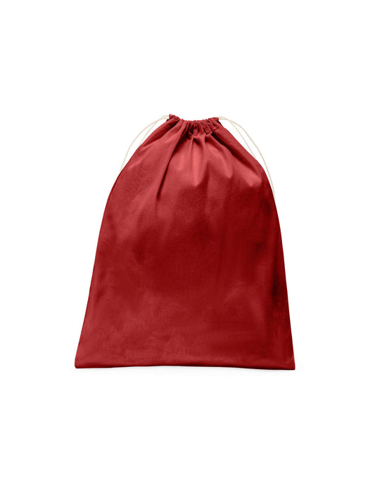 Sacchetto in cotone organico L Herren Tasche / Rucksack – Black Spider – Farbe Rot – individuell veredelbar