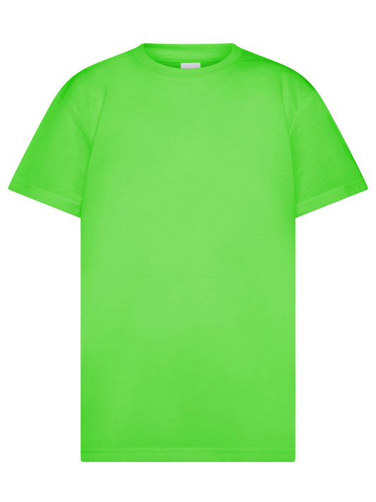 Cotton Touch Kids Kinder T-Shirt – Black Spider – Farbe green fluo – individuell veredelbar