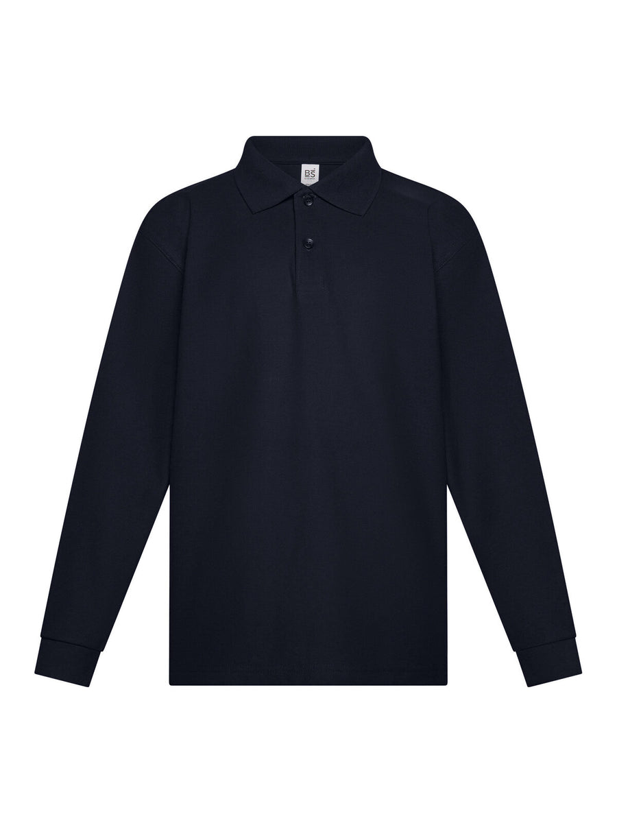Evolution Polo Kids LS Children's Polo Shirt – Black Spider