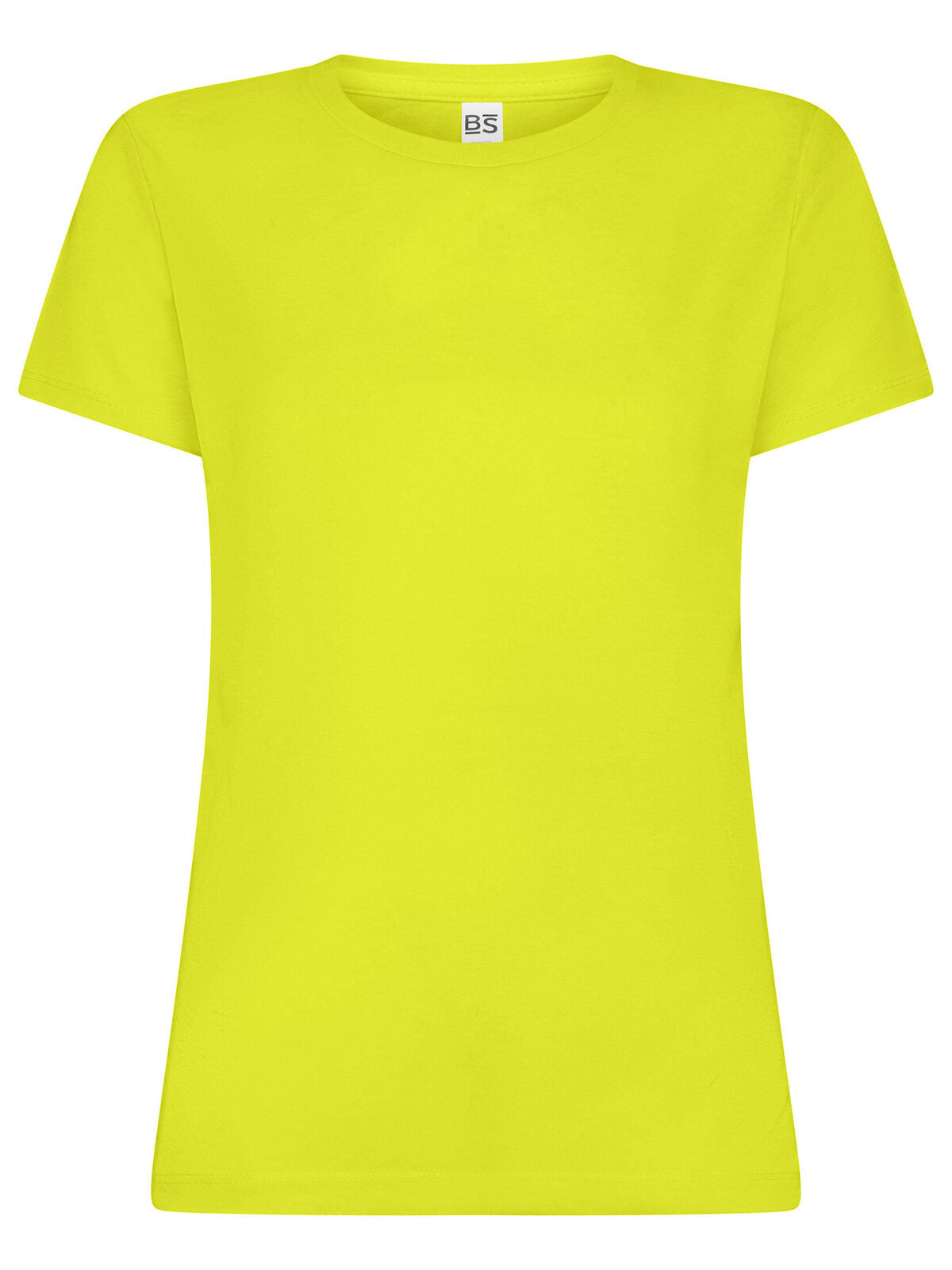 Cotton Touch Women Damen T-Shirt – Black Spider – Farbe yellow fluo – individuell veredelbar