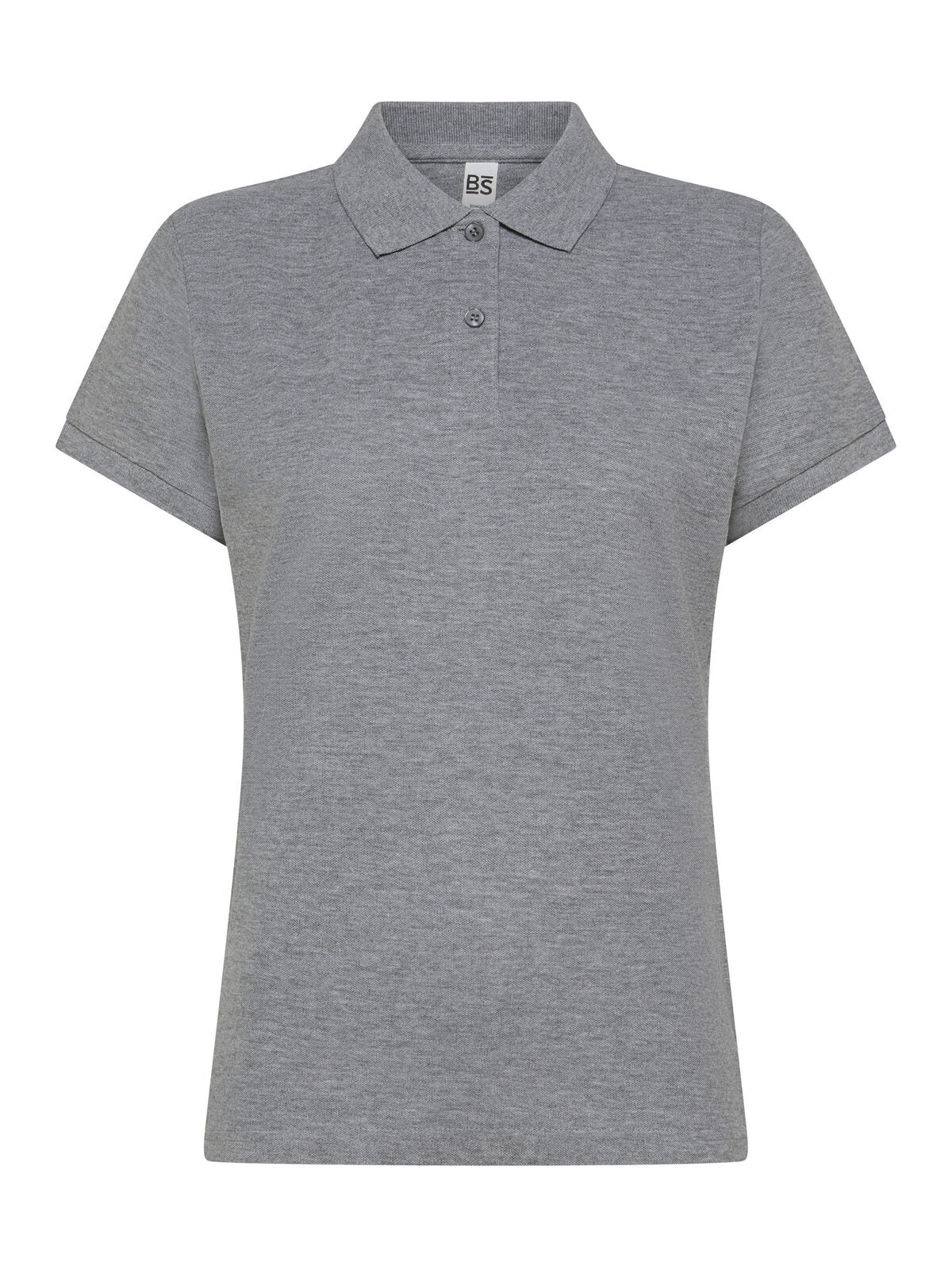 Evolution Polo Women Damen Poloshirt – Black Spider – Farbe grey heather – individuell veredelbar