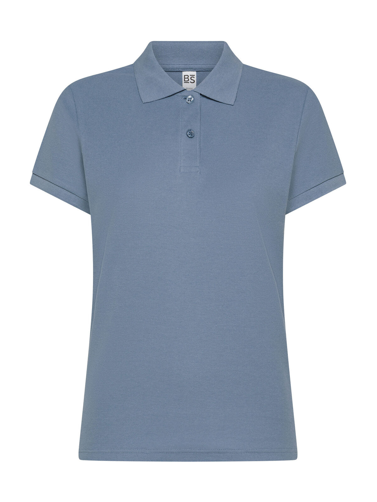 Evolution Polo Women Damen Poloshirt – Black Spider – Farbe Mineral blue – individuell veredelbar