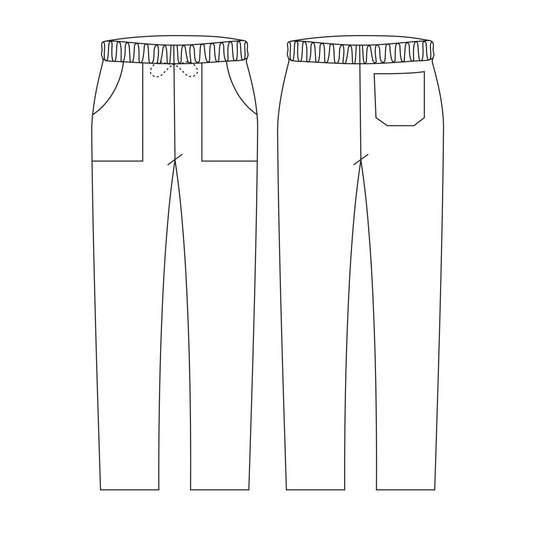 Unisex-Kochhose Bazzy – Weiß – Bild 2