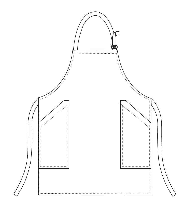 Gastronomie-Schürze Bip Apron SIDE POCKETS – Bordeauxrot – Bild 2