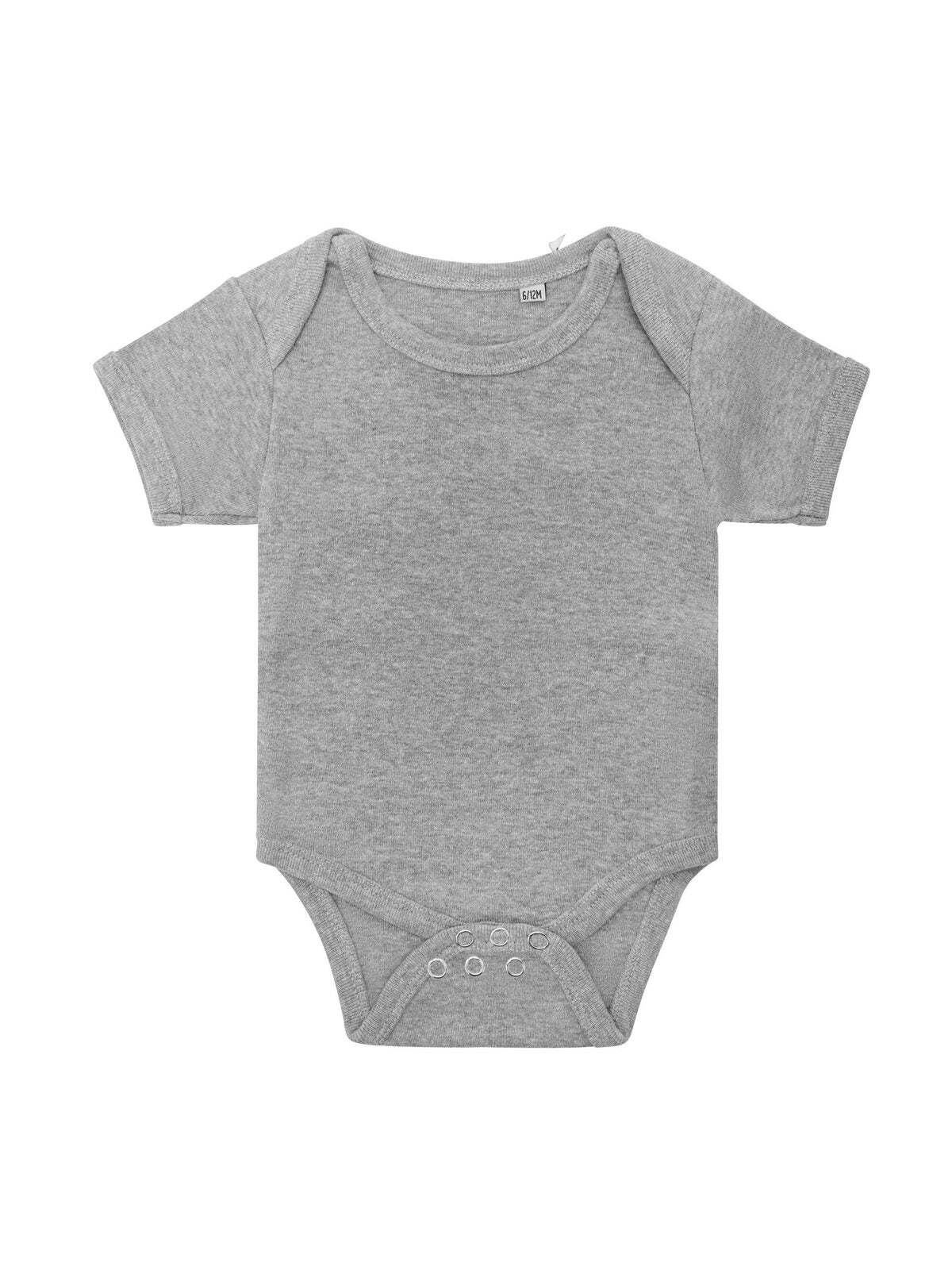 Baby Body maniche corte Babybekleidung – Black Spider – Farbe Heather Grey – individuell veredelbar