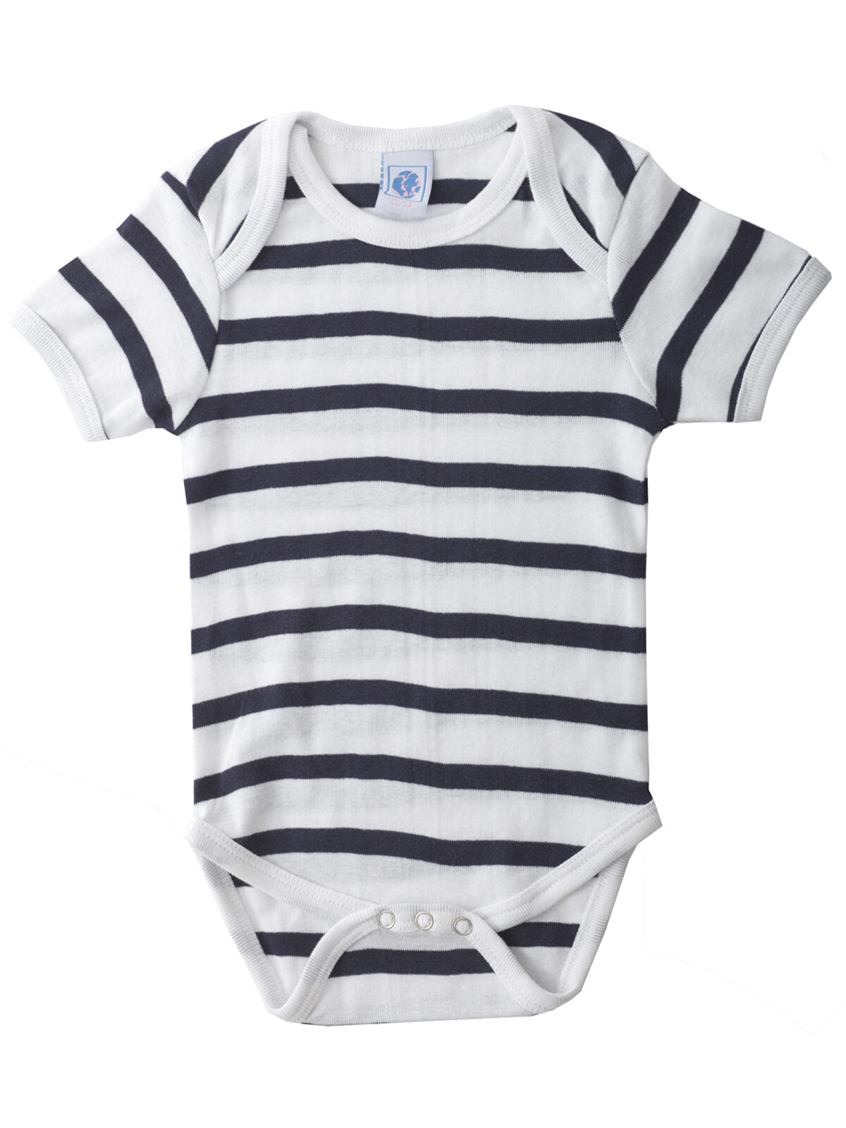 Baby Body maniche corte Babybekleidung – Black Spider – Farbe White/Navy – individuell veredelbar