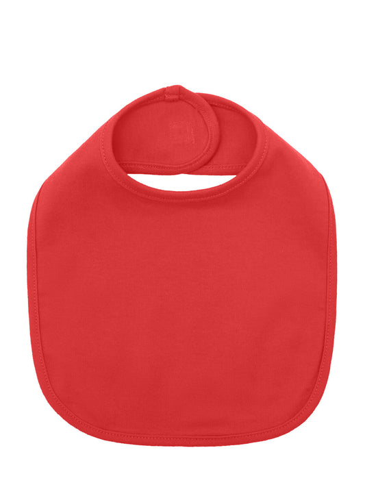 Baby Bib Single Layer Babybekleidung – Black Spider – Farbe Rot – individuell veredelbar