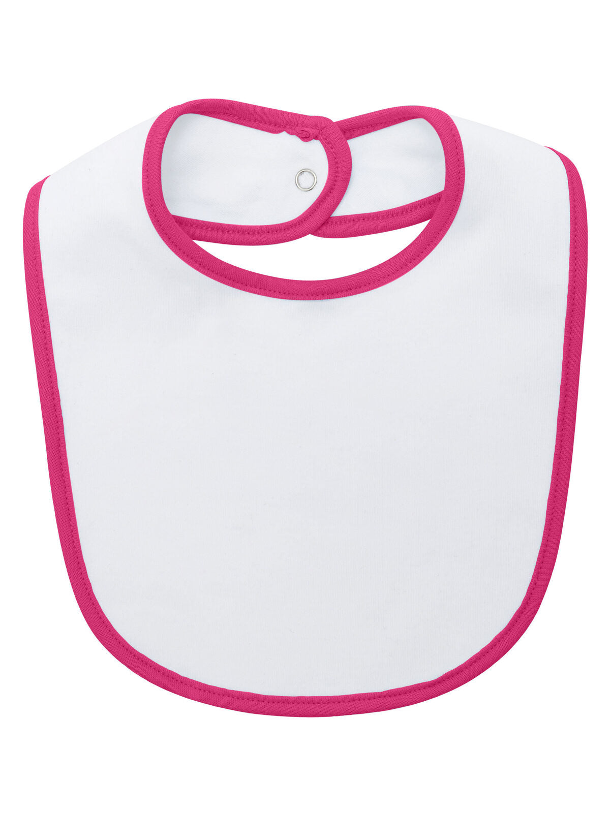 Baby bib double layer Babybekleidung – Black Spider – Farbe white/fuchsia – individuell veredelbar