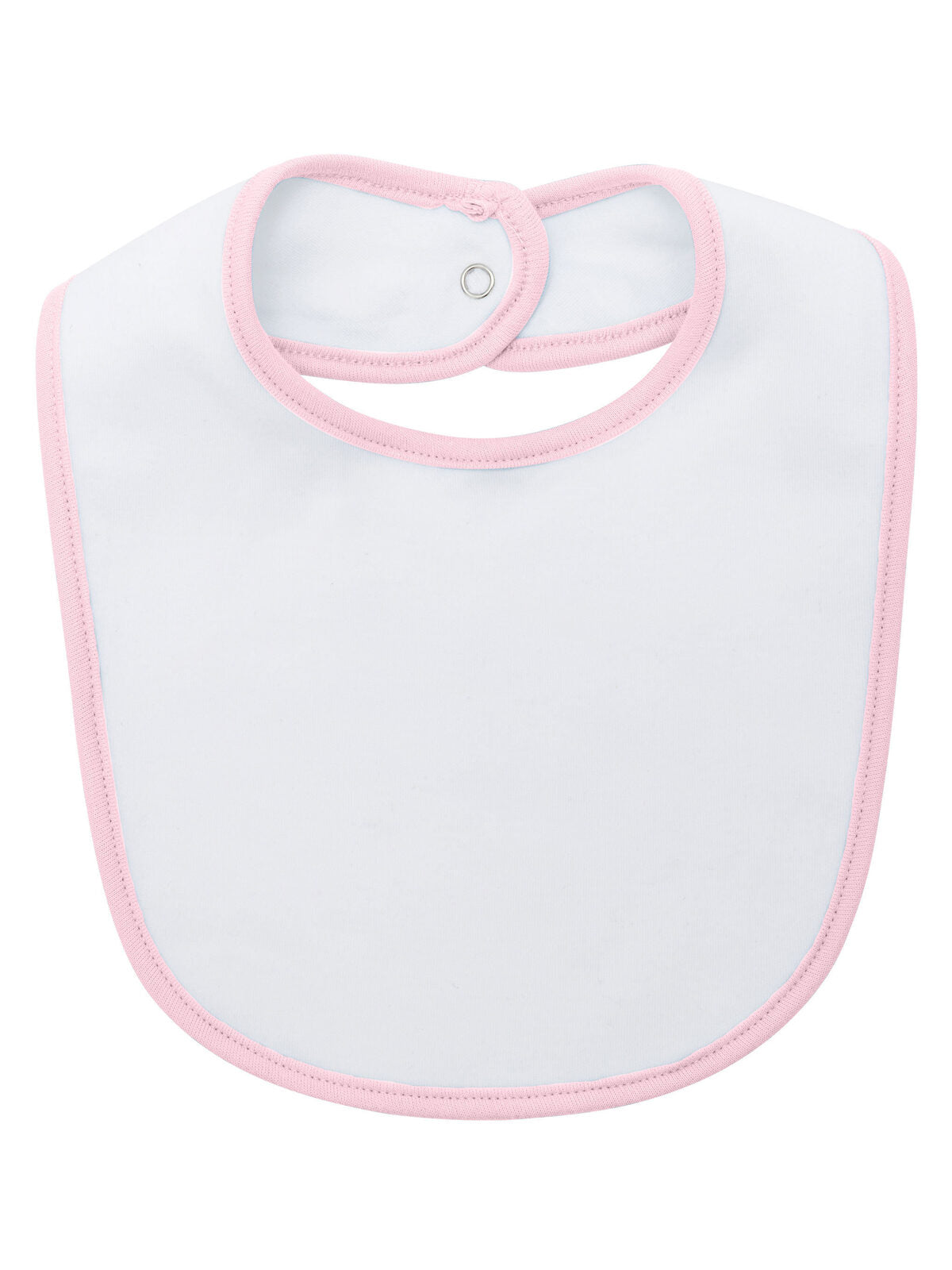 Baby bib double layer Babybekleidung – Black Spider – Farbe white/pink – individuell veredelbar