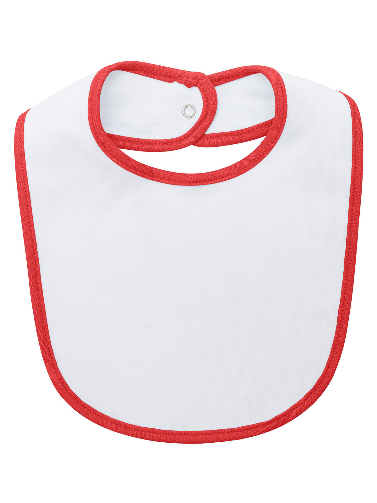 Baby bib double layer Babybekleidung – Black Spider – Farbe white/red – individuell veredelbar