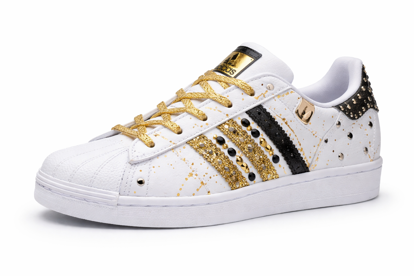 Adidas Superstar Art.132 Pelle Verniciata Argento o Oro – LA1970 Edizione Personalizzata