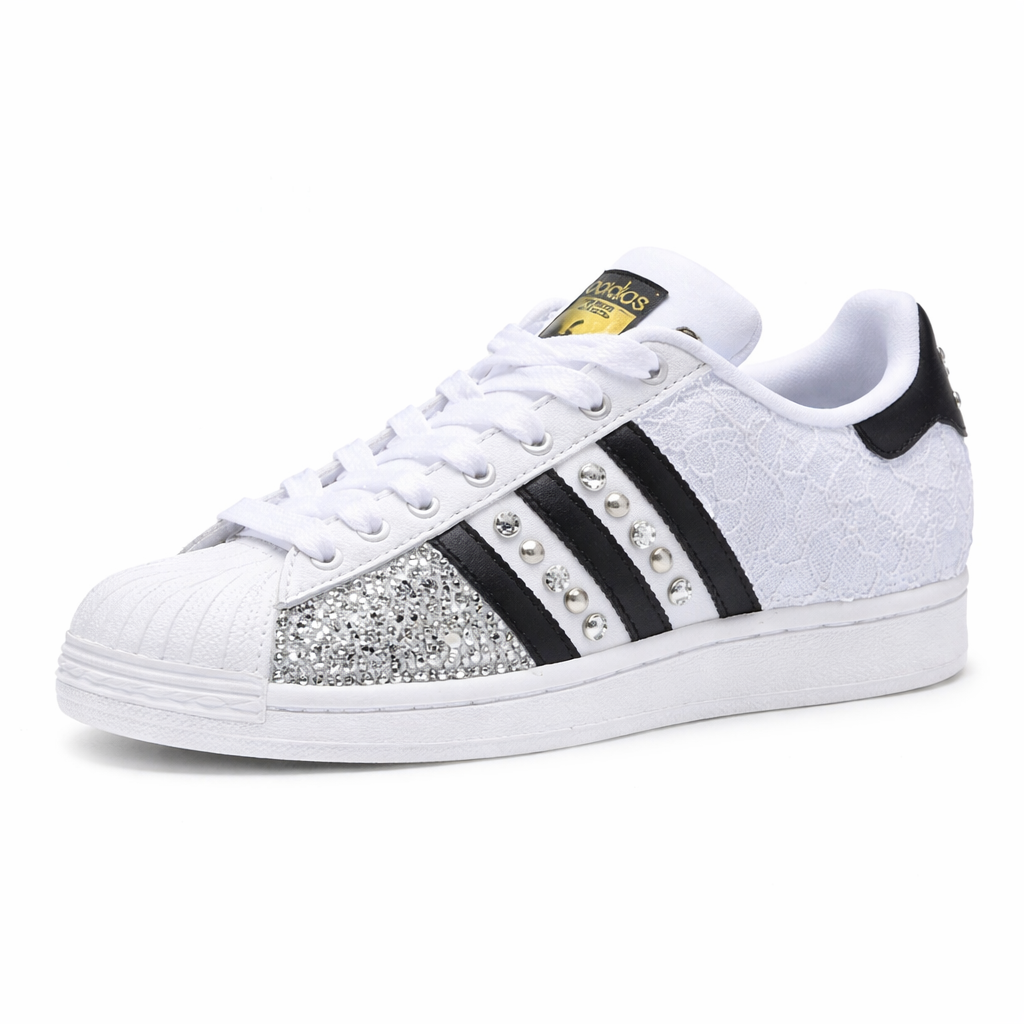LA1970 Sneakers personalizzate – Adidas Superstar Pizzo Bianco
