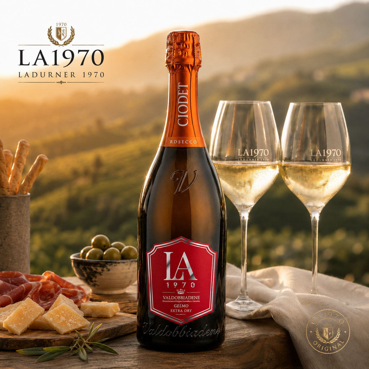 GELMO Prosecco DOCG Extra Dry 0.75l – with custom label | LA1970