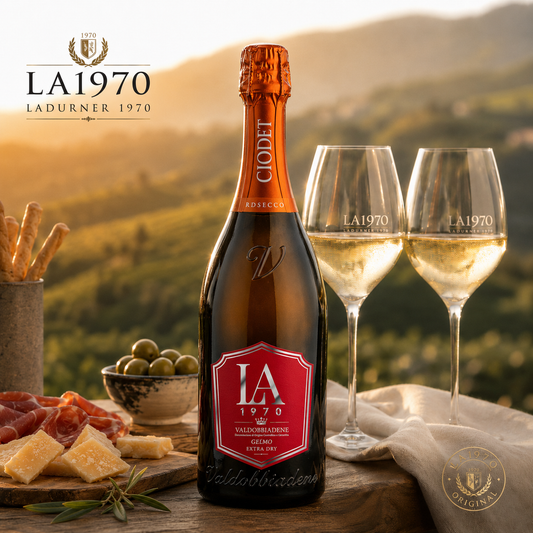 GELMO Prosecco DOCG Extra Dry 0,75l – mit eigenem Etikett | LA1970