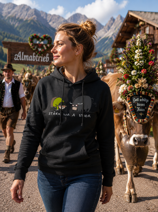 Jochen Gasser Damen Hoodie – Stark wie a Stier Pulli