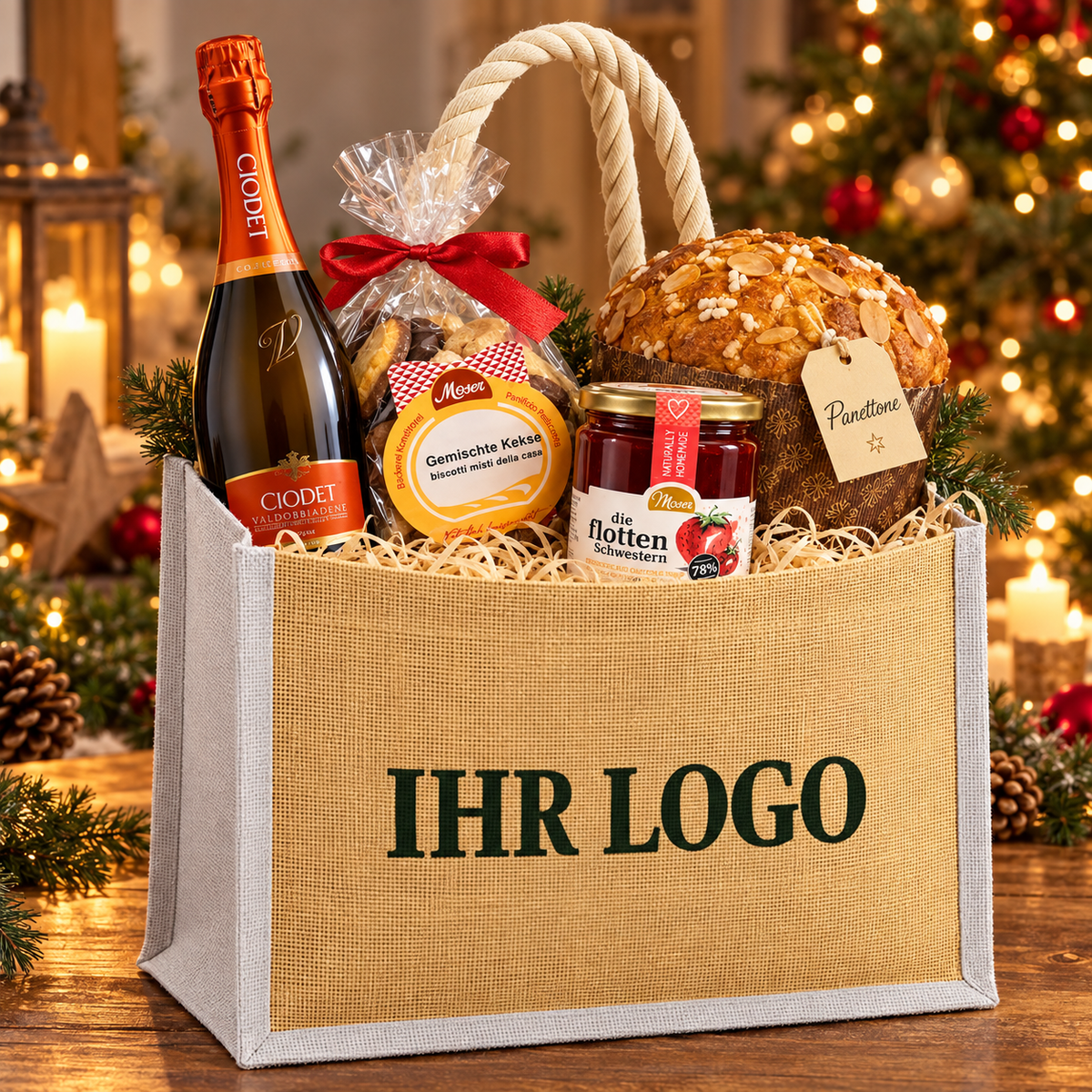 Weihnachtstasche Dolce mit süßer Genussauswahl