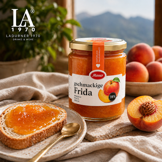 FRIDA Pfirsich Marmelade 340 g – Premium Feinkost aus Südtirol | LA1970