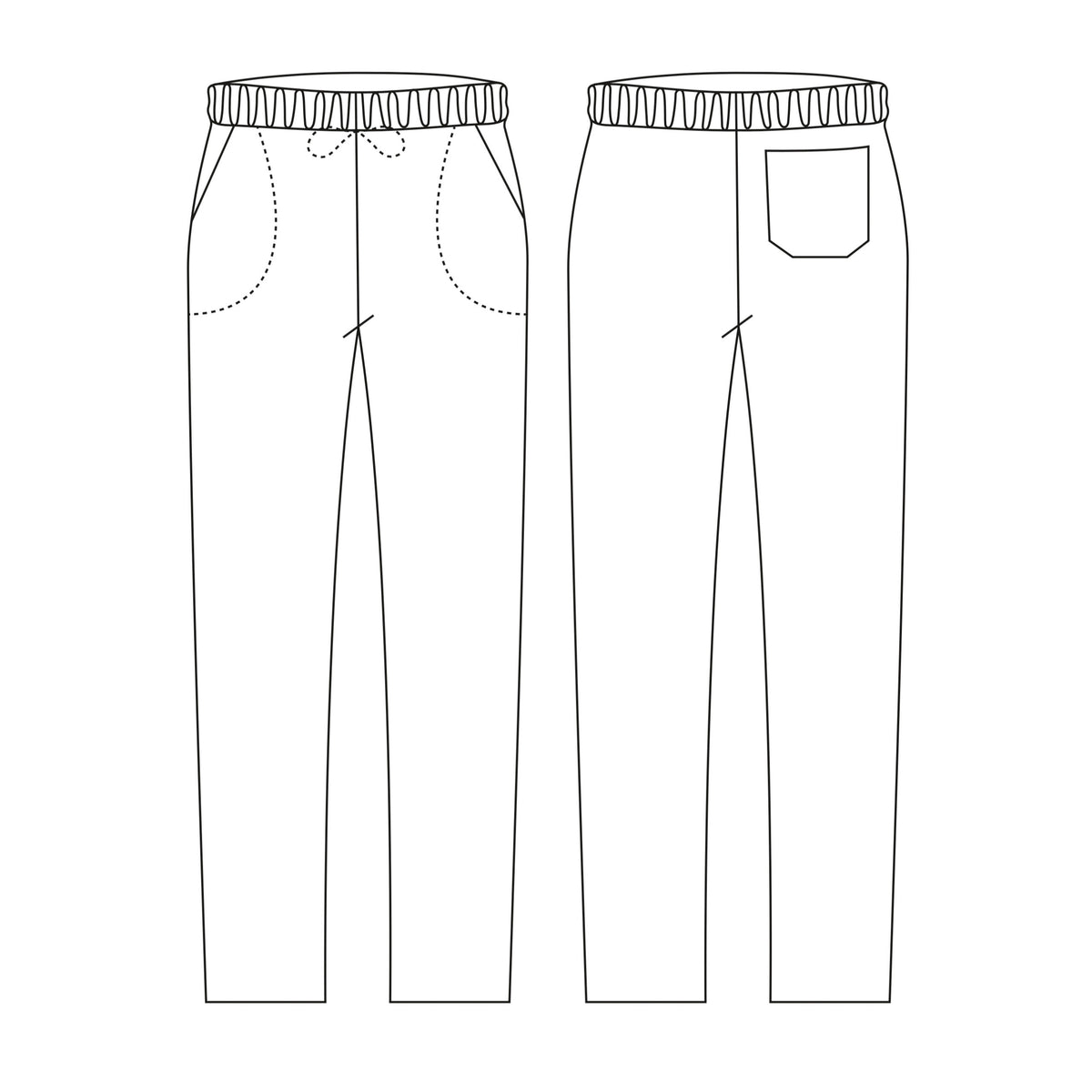 Unisex-Kochhose Coulisse – Oktopus – Bild 2