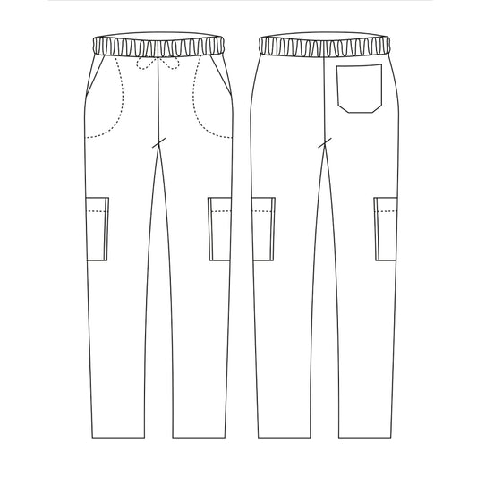 Unisex-Kochhose Coulisse Leg Pocket – America – Bild 2