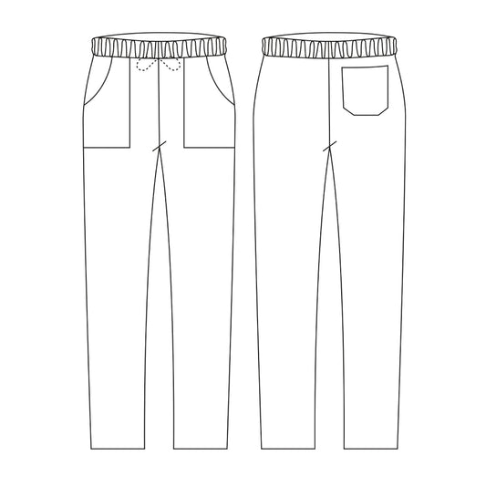 Unisex-Kochhose Coulisse Pocket – Gelb – Bild 2