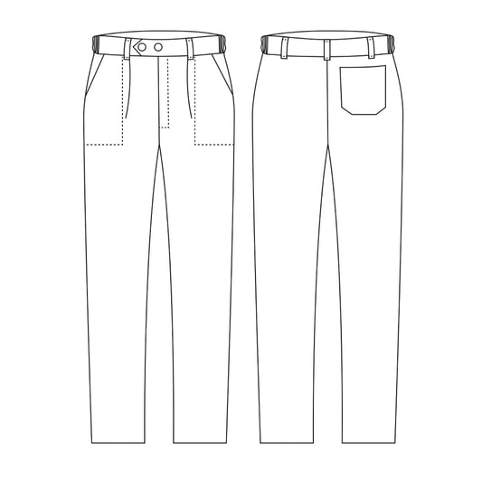Unisex-Kochhose Unisex – Bianco blu – Bild 2