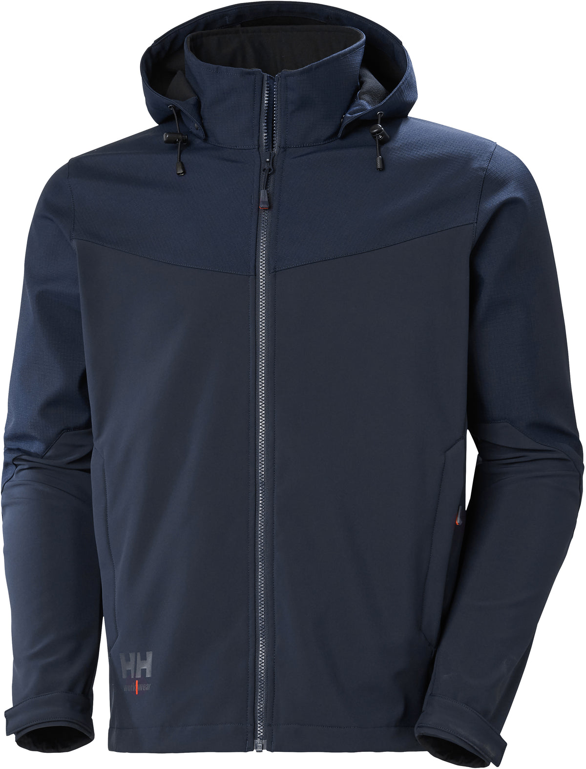 Kapuzen-Softshelljacke Oxford 74290 dreilagig – Marineblau